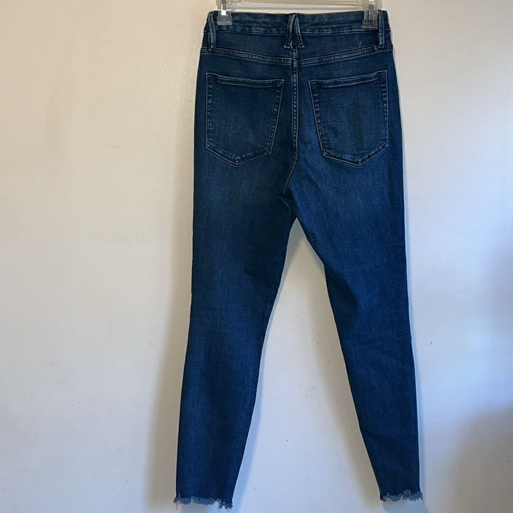 EXCELLENT CONDITION WOMEN’S 6/28 GOOD AMERICAN HI-WAIST RAW HEM SKINNY JEANS - Picture 7 of 9